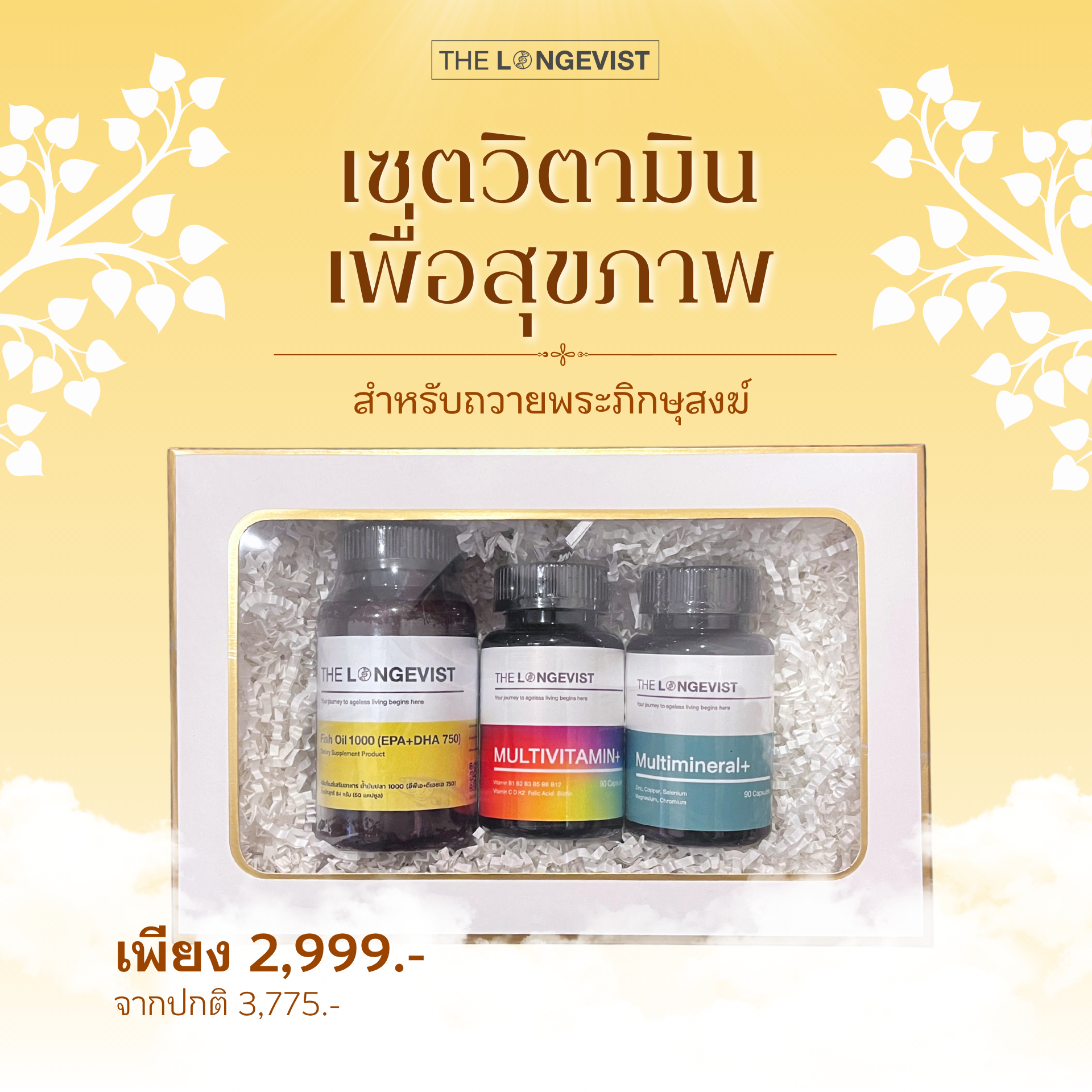 เซตวิตามิน เพื่อสุขภาพ สำหรับถวายพระภิกษุสงฆ์